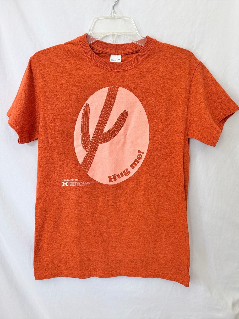 Cactus Graphic Tee Orange Botanical Garden Womens S